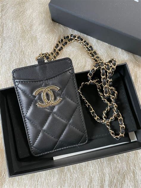 notebook chanel|chanel card holder lanyard.